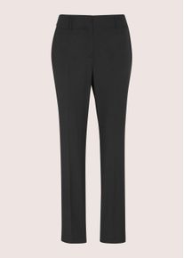 Madeleine Mode B&uuml;gelfaltenhose MADELEINE "Schurwollhose B&uuml;gelfaltenhose mit Formbund", Damen, Gr. 22, N + K Gr, schwarz, Obermaterial: 100% Schurwolle WV., Modern, Hosen B&uuml;gelfaltenhose, Schurwollhose