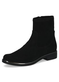 Stiefelette Caprice, Damen, Gr. 37,5, schwarz, Textil, Basic, Schuhe Stiefelette, Blockabsatz, Boots in bequemer Weite