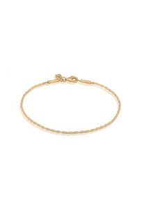 Armkette Kuzzoi "Armband Herren Kordelkette 925 Sterling Silber" Gr. 21, gold, Armb&auml;nder, Herren, 21, Silber 925 (Sterlingsilber), Armkette