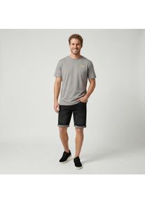 Jeansbermudas Cars Jeans "TARGET Denim Short", Herren, Gr. XL, N-Gr, schwarz (schwarz used), Denim/Jeans, Obermaterial: 99% Baumwolle, 1% Elasthan, Abriebeffekte, Basic kniefrei, Jeans Jeansbermudas