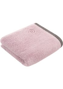 Handtuch Bugatti "Prato", lila (sea lavender), B:50cm L:100cm, Walkfrottee, Obermaterial: 100% Baumwolle, Handt&uuml;cher, Handtuch, Uni Farben, mit melierter Optik im Saum