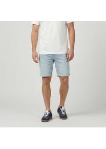 Jeansbermudas Cars Jeans "COLORADO Denim Short", Herren, Gr. L, N-Gr, blau (stone bleached), Denim/Jeans, Obermaterial: 76% Baumwolle, 22% Polyester, 2% Elasthan, Abriebeffekte, Basic kniefrei, Jeans Jeansbermudas