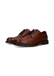 Schn&uuml;rschuh Salamander "Cottbus", Herren, Gr. 46, Textil, braun (cognac), Leder, Schuhe Schn&uuml;rschuh, Anzugschuh, Business-Schn&uuml;rer, Festtagsschuh mit Stretch