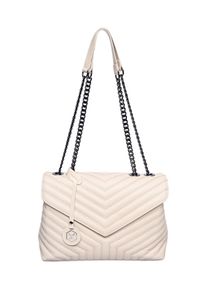 Luisa Vannini Beige Rundleer Tas