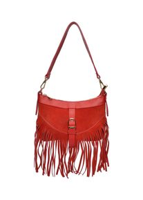 Anna Luchini Rood Rundleer Tas