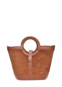 Anna Luchini Brown Rundleer Tas
