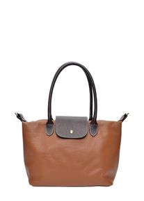 Anna Luchini Brown Rundleer Tas