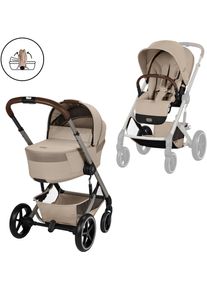 Kombi-Kinderwagen Cybex "Cybex Gold, Balios", Baby, beige (almond beige), Kinderwagen Kombi-Kinderwagen, inkl. faltbarer Babywanne, Topseller