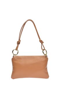 Anna Luchini Brown Rundleer Tas