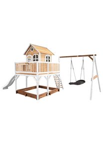 M&Ouml;BELIX M&ouml;belix , Braun, Wei&szlig; , Holz , Hemlocktanne , 613x291x277 cm , EN 71, CE, FSC 100% ,