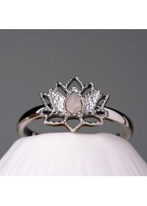 Holzkern Balance Ring Marmor und Silber
