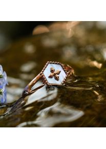 Holzkern Spectral Ring Mother-of-pearl and Rose Gold