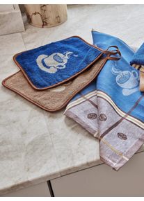 Geschirrtuch, blau (braun), 2, Baumwolle, Geschirrt&uuml;cher, Geschirrtuch