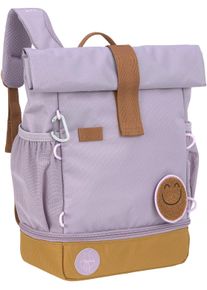 L&auml;ssig Kinderrucksack L&Auml;SSIG "Little Gang, Mini Rolltop Backpack, lilac", M&auml;dchen, Gr. B/H/T: 23cm x 32,5cm x 11cm, lila, Polyester, Rucks&auml;cke Kinderrucksack, aus recycelten PET-Flaschen