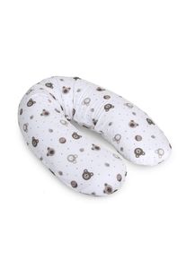 Patinio Stillkissen, Braun, Wei&szlig;, Beige, Textil, 36 l, F&uuml;llung: EPS Mikroperlen,EPS Mikroperlen, 35x160 cm, Oeko-Tex&reg; Standard 100, Bezug abnehmbar, Bezug waschbar, schadstoffgepr&uuml;ft, mit Rei&szlig;verschluss, F&uuml;ttern, Stillen, Stillkissen