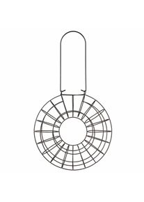Meisekn&ouml;delholder, rund, for 8 Meisekn&ouml;del, metall, svart fuglemat holder, &Oslash; 24 x 8 cm
