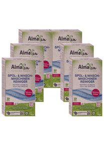 AlmaWin Rengj&oslash;ring av vaskemaskin, rengj&oslash;ring av oppvaskmaskin, 6 x 200 g