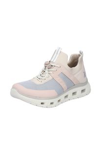 Slip-On Sneaker RIEKER SPORT, Damen, Gr. 39, rosa (ros&eacute;, creme), Lederimitat, Textil, Schuhe Slip-On Sneaker, Sportschuh, Halbschuh, Freizeitschuh in veganer Verarbeitung