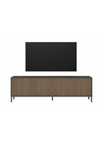 M&Ouml;BELIX M&ouml;belix , Braun, Lavagrau , Holzwerkstoff , 205x62x40 cm ,