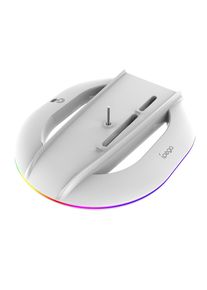 iPega P5S035SA Vertik&aacute;lny Stojan (2xUSB-A) s RGB pre PS5 Slim/PS5 Pre White