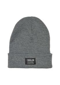 !Solid Strickm&uuml;tze SOLID "Strickm&ordm;tze SDIrwin", Herren, Gr. onesize, grau (gray melange), Obermaterial: 100% Polyacryl PAN., M&uuml;tzen Strickm&uuml;tze