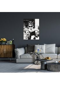 Acrylglasbild queence "Audrey Hepburn", grau (farbe bild(er): grau), B:40cm H:60cm T:0,4cm, Bilder, Acrylglasbild, Fine Art-Print in Galeriequalit&auml;t