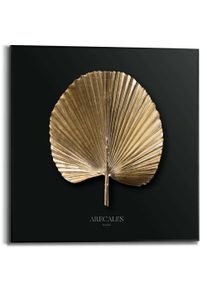 Poster Reinders "Areca Gold", gold (farbe bild(er): gold), B:50cm H:50cm T:1,6cm, MDF, Bilder, Poster