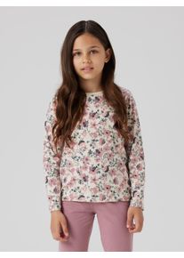 Pyjama name it "NKFNIGHTSET NOSTALGIA FLOWER NOOS", M&auml;dchen, Gr. 158 (164), rosa (nostalgia rose), Jersey, Obermaterial: 95% Baumwolle, 5% Elasthan, bedruckt, relaxed fit normal, Rundhals, abgesteppte Kante, Homewear-Sets Pyjama, in Basic-Form