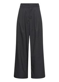 Marlene-Hose Kaffe "Damen Hose KAvaleria", Damen, Gr. 44, N-Gr, grau (dunkelgrau melange), Obermaterial: 65% Polyester PES. 33% Viskose CV. 2% Elasthan EL., Hosen Marlene-Hose