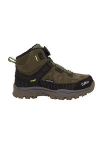 Outdoorschuh CMP "KIDS KIRUNA MID FITGO FLEECE WP TREKKING SHOES", Kinder, Gr. 37, gr&uuml;n (olive, acido), Leder, Schuhe Outdoorschuh, Winterstiefel, Winterschuhe, gef&uuml;ttert,wasserdicht