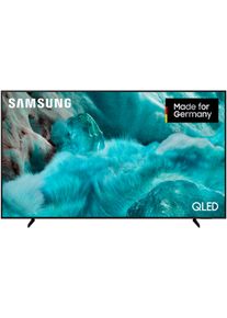 Samsung QLED-Fernseher "GQ85Q7FAAU QLED-Fernseher", Energieeffizienz: G, schwarz, 85, Fernseher, Quantum HDR, Knox Security, Art Store, 3D Sound, Gaming Hub, AI TV, QLED-Fernseher