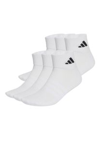 Kurzsocken adidas originals "Socken Cushioned Essentials Ankle Socks 6er Pack", Damen, Gr. 43-45, wei&szlig;, Obermaterial: 57% Baumwolle CO. 40% Polyester PES. 2% Elasthan EL. 1% Polyamid PA., Socken Kurzsocken