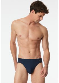 Rioslip Schiesser "Pure Micro", Herren, Gr. 7, blau (801, blau), Single Jersey, Obermaterial: 80% Polyamid, 20% Elasthan, k&ouml;rpernah, Unterhosen Rioslip, ohne Eingriff, ohne st&ouml;rende Seitenn&auml;hte, gestreift