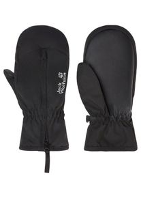 F&auml;ustlinge Jack Wolfskin "EASY ZIP MITTEN K", Jungen, Gr. 104, schwarz, Obermaterial: 100% Polyester, Handschuhe F&auml;ustlinge, f&uuml;r Wandern und Sportmode, aus Polyester, sportliches Design