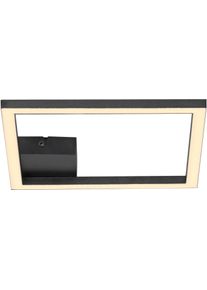 JUST LIGHT LED Deckenleuchte "IVEN", schwarz, 1, H: 3,7cm, 1 Stk., Leuchten, LED Deckenleuchte