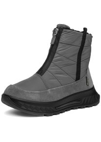 Winterboots Ara "ST.MORITZ", Damen, Gr. 5,5 (38,5), grau, Textil, Veloursleder, gesteppt, unifarben, Schuhe Winterboots, Snowboots, Winterstiefel mit Frontzipper, Komfortweite H (=sehr weit)