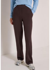 Stoffhose Cecil "Style NEELE", Damen, Gr. XXL (46), L&auml;nge 32, braun (truffle braun), Web, Obermaterial: 61% Viskose, 32% Polyamid, 7% Elasthan. Futter: 100% Polyester, unifarben, loose fit lang, Hosen Stoffhose, Jerseyhose im Loose Fit und mit Elastik-Bund