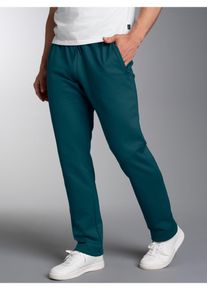 Sweathose TRIGEMA "TRIGEMA Freizeithose aus Sweat-Qualit&auml;t", Herren, Gr. 3XL, Normalgr&ouml;&szlig;en, gr&uuml;n (saphir), Sweatware, 70% Baumwolle, 30% Polyester, Hosen Sweathose