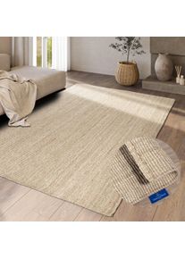 Villeroy & Boch Teppich VILLEROY & BOCH "Rosalie Juteteppich", wei&szlig; (naturwei&szlig;), B:200cm H:10mm L:290cm, Jute, Teppiche, Teppich, L&auml;ufer, 100% Jute, Natur, Wohnzimmer, Esszimmer, Schlafzimmer, GRS