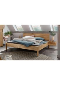 Home Affaire "Huven Schlafzimmer" 3 Stk. tlg. Massivholzbett aus Eiche mit 2 Nachttische, FSC-zertifiziert, stabil