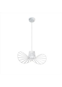 Paco Home Pendelleuchte "HUGO PD1", schwarz (wei&szlig;), 1, &Oslash; 50cm H: 179,5cm, Leuchten, mit kompatiblen Dimmer und Leuchtmittel, Pendelleuchte