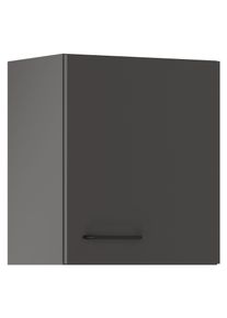 H&auml;ngeschrank IMPULS K&Uuml;CHEN "Tirana", in drei Breiten, H&ouml;he: 57,9 cm", grau (grafit), B:50cm H:57,9cm T:34,2cm, Dekorfolie, Holzwerkstoff, Schr&auml;nke, H&auml;ngeschrank, vormontiert, mit Dreht&uuml;r und einem verstellbaren Fachboden