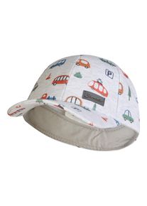 Baseball Cap Sterntaler "Basecap Fahrzeuge", Jungen, Gr. 49, grau (lichtgrau), Obermaterial: 95% Baumwolle CO. 5% Elasthan EL., Caps Baseball Cap