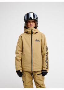 Anorak Quiksilver "MISHORT SLEEVEION SOLID YTH JK", Jungen, Gr. 12, beige (kelp), Obermaterial: 100% Polyester. Futter: 100% Polyester. Wattierung: 100% Polyester, Jacken Anorak, f&uuml;r Kinder, mit Wattierung aus Polyester