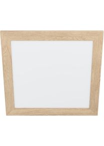 Eglo Deckenleuchte "PIGLIONASSO", wei&szlig; (holz hell), H: 5,5cm, 1 Stk., Leuchten, Deckenleuchte Holz, Kunststoff - 20W - Neutralwei&szlig;, Deckenleuchte