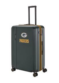 Trolley Travelite "Travelite x NFL Koffer Hartschale", Damen, Gr. B/H/T: 51cm x 76cm x 30,5cm 103 l, gr&uuml;n (gr&uuml;n bay packers), ABS, Koffer Trolley, mit TSA-Schloss und 4 Doppelrollen &ndash; offizielles NFL-Teamdesign