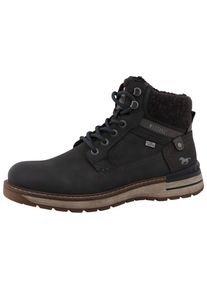Winterboots Mustang Shoes "Maril", Herren, Gr. 43, Warmfutter, grau (dunkelgrau), Lederimitat, Textil, Schuhe Winterboots, Workerboots, Schn&uuml;rboots mit TEX-Ausstattung
