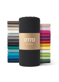 Spannbettlaken OTTO HOME "PAPRIKA Microfaser-Jersey und warme Fleece-Qualit&auml;t", schwarz, B:200cm L:200cm, Microfaser-Fleece, Obermaterial: 100% Polyester, Bettlaken, Spannbettlaken, Bettlaken Laken Spannbettuch, schnelltrocknend