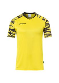 Trainingsshirt Uhlsport "Trainings-T-Shirt GOAL 25 TRIKOT", Herren, Gr. XL, gelb (limonengelb, schwarz), Obermaterial: 100% Polyester Pol. recyc.., Shirts Trainingsshirt