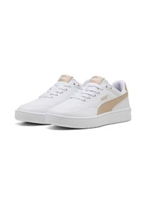 Sneaker Puma "COURT LALLY", Damen, Gr. 38, beige (Puma wei&szlig;, birch), Synthetik, Schuhe Sneaker, f&uuml;r sportliche und l&auml;ssige Anl&auml;sse, mit SOFTFOAM+ D&auml;mpfung